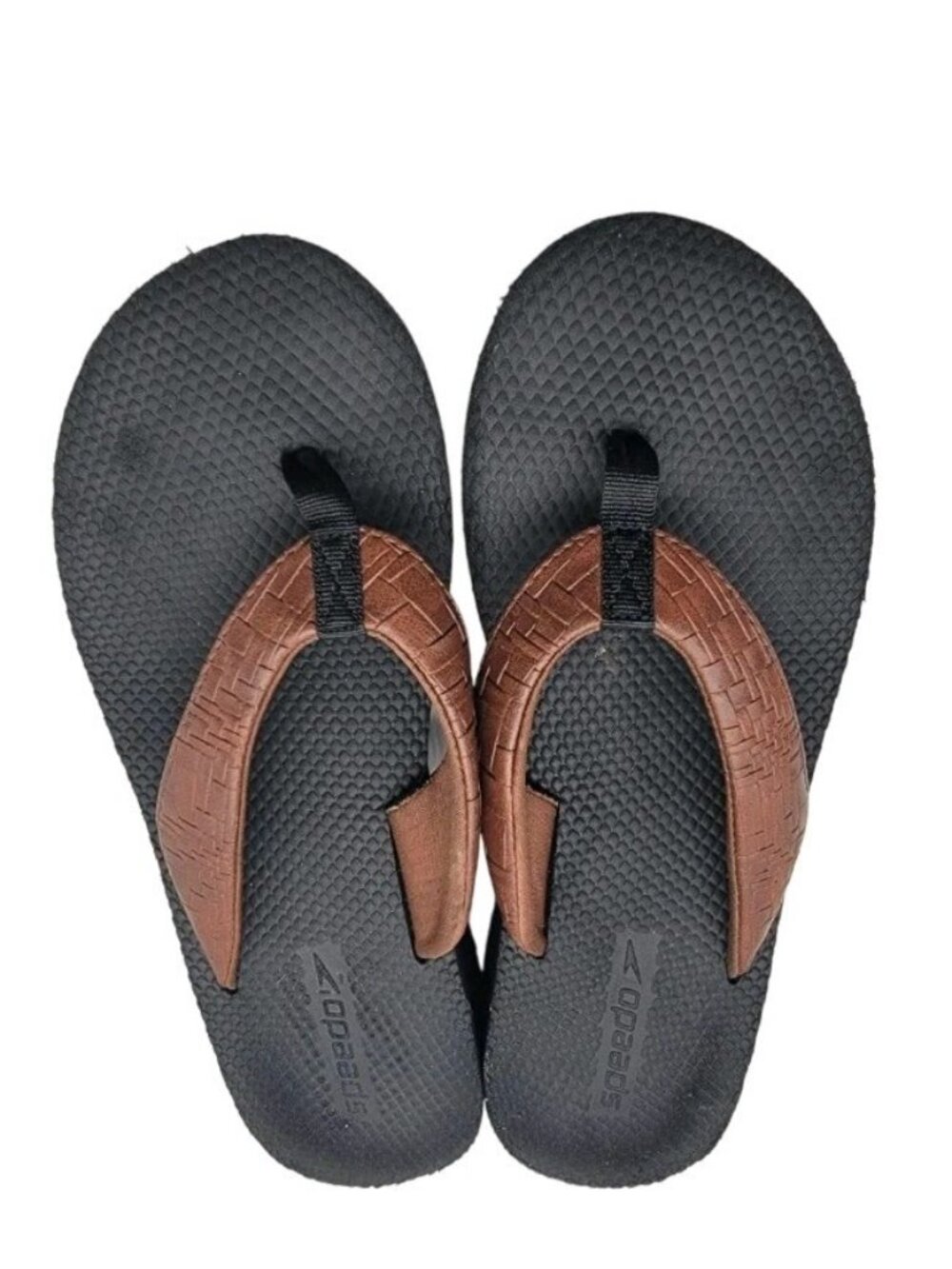 Speedo Shoes Women Size 9 Black Wedge Vacation Flip Flop Thong Beach Sandals